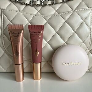 TAKING OFFERS BRAND NEW Rare Beauty Blush + Charlotte Tilbury and Highlighter